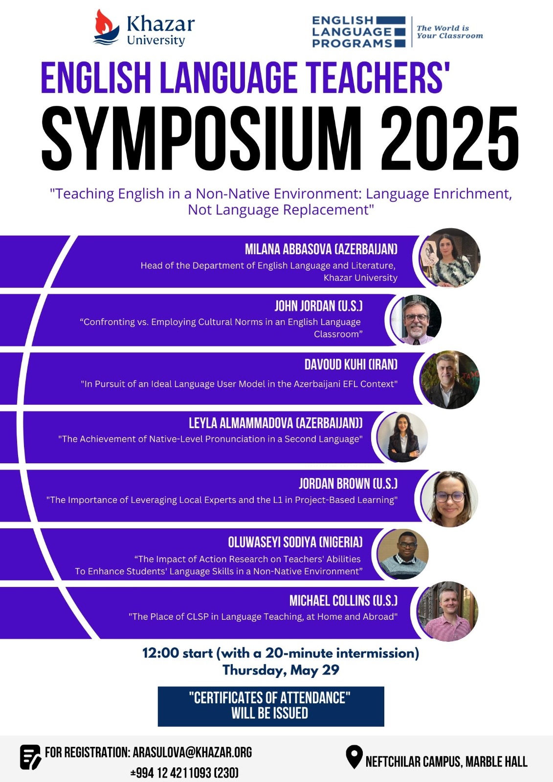 English Language and Literature Department of Khazar University To Hold "English Teachers' Symposium 2025"